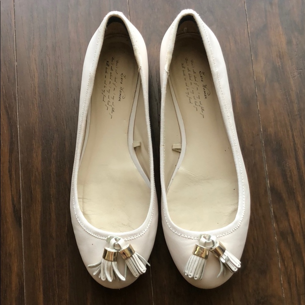 Zara Leather Flats 39